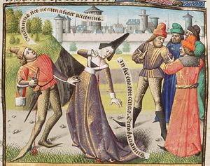 Suicide of a man and a woman to prevent adultery, avoiding one sin by another (1st of 2)