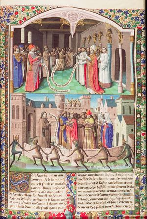 St. Augustine and the pagans before images of their deities (1st of 2)