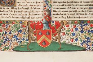 Coat of arms of Philippe de Commines