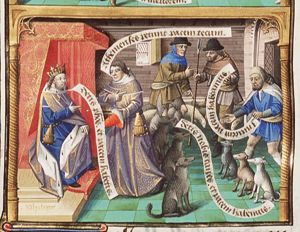 Messengers from Athens like Demosthenes, actors Aeschines and Aristodemus were sent before Philip of Macedonia to discuss important matter of peace and war (2nd of 2)