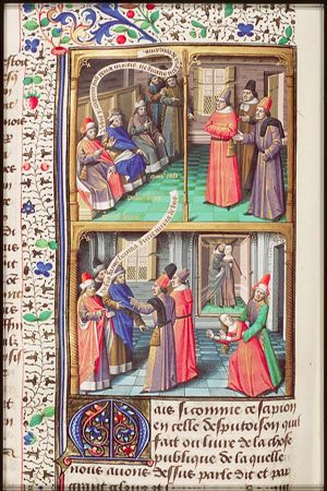 The senators of Rome impose severe punishment on slanderers of the Romans (1st of 2)