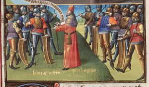 Menenius Agrippa negotiates between the people and the Senate of Rome (4th of 4)