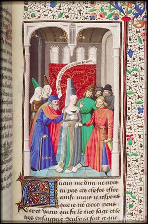 Vulcan complaisant in front of Venus and Anchises' love; adultery was common among the gods