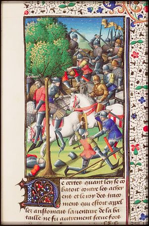 Aristonicus is hanged by Marcus Perpenna on the battlefield