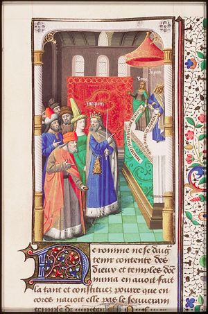 Tarquin before the idols of Roma and Jupiter