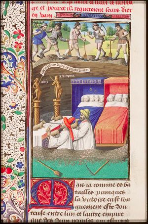 Valencius invoking Ditis and Proserpina to cure his children