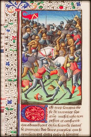 Victory of Hannibal at Cannae during the Punic war