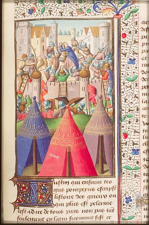 Ninus, king of Assyria, extending the frontiers to the borders of Libya