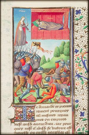 Battle, with Victory, Jupiter sleeping