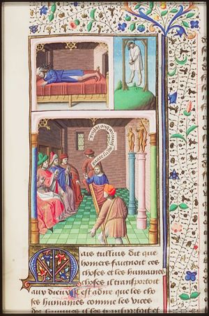 Titus Latinius receiving in his dream a message to the Roman Senate about the Ludi Romani (1st of 3)