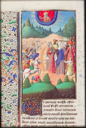 God's omnipotence; the Israelites cross the Red Sea; Pharaoh's army perishes in the water