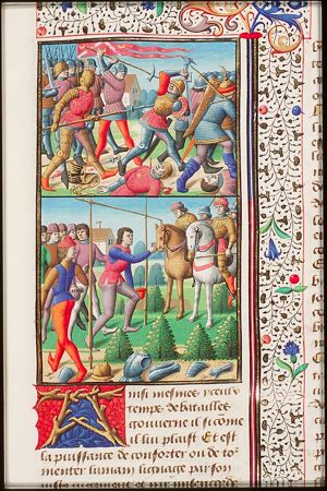 Battle-scene during the Punic War: the Carthaginians defeat the Romans (1st of 2)