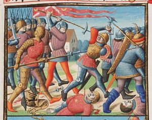 Battle-scene during the Punic War: the Carthaginians defeat the Romans (1st of 2)