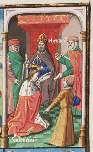 Theodosius crowns Valentinian (2nd of 4)