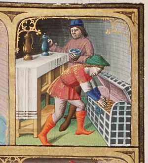 Varro dividing his "theology" into mythical (Mithicon), physical (Phisicon) and civil (Civille): Mithicon includes the contemptible mankind's acts as theft