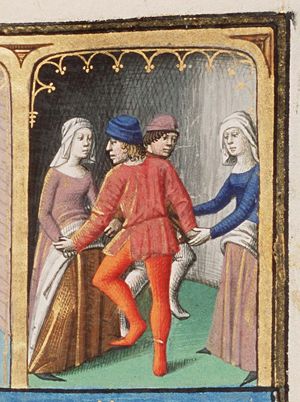 The dancing of men and women is presented to the public as if it is in honour of the gods (2nd of 3)