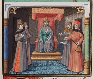 Solomon on his throne (Matthew 6:29 "Solomon in all his glory...")(2nd of 2)