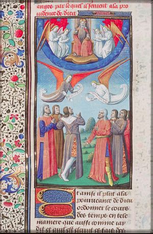 The law concerning the worship of the true God was communicated by the angels to the apostles