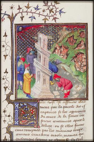 The building of the Tower of Babel