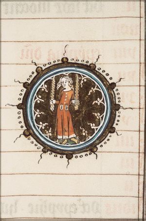February: woman with two candles