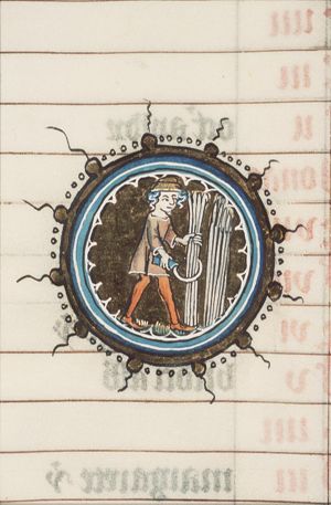 August: man reaping corn