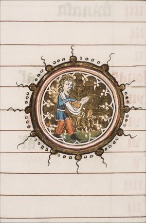 September: man sowing