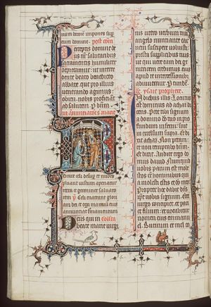 The Annunciation: Gabriel announces Christ's birth to Mary
