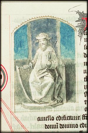 David enthroned