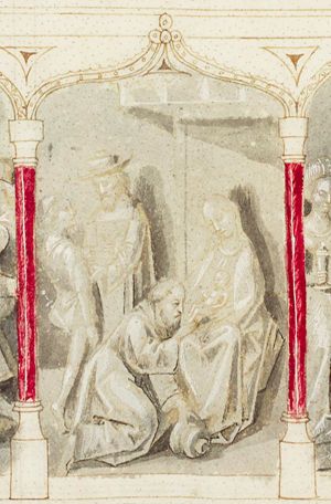 The adoration of the Christ-child by the Magi (2nd of 3)