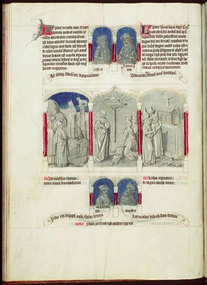 Adoration of the golden calf; Moses calls Aron to account (1st of 3)