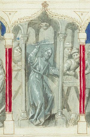 The purification of the temple: Christ drives the moneychangers from the temple (2nd of 3)