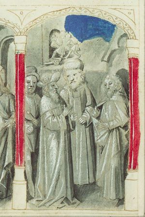 King Jehoram goes to Elisha who prophesies plenty; King Jehoram's attendant who disbelieved Elisha's prophecy and who is on duty at the city gate, is trampled to death (3rd of 3)