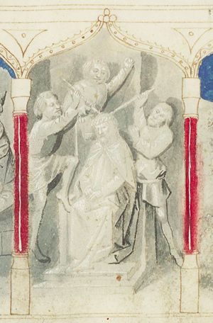 The tortures of Christ: Christ is crowned with thorns (2nd of 3)