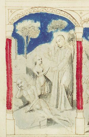 The Creation: God forms Eve from Adam's rib (1st of 3)