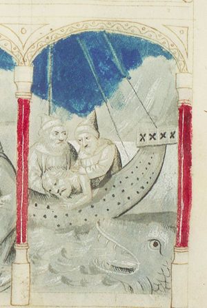 Jonah is thrown into the sea (3rd of 3)