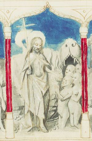Harrowing of Hell: Christ leaves hell and liberates the souls (2nd of 3)