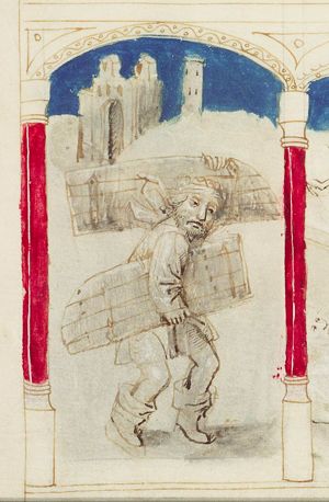 Samson carries the doors of the city-gate of Gaza (1st of 3)
