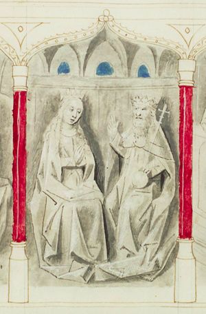 The coronation of Mary by God the Father (2nd of 3)