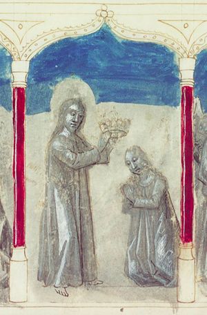 The coronation of Mary by Christ (2nd of 3)