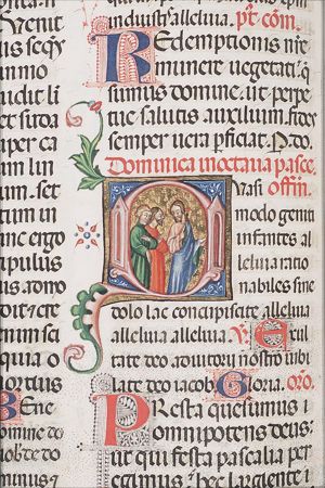 Journey to Emmaus: Christ and the two pilgrims on their way
