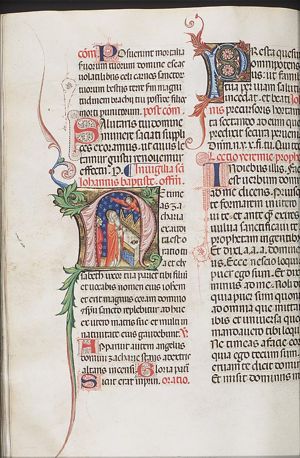 Zacharias before an altar