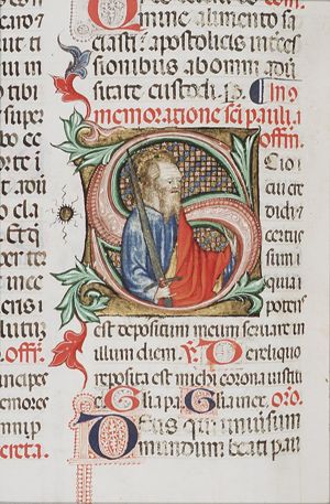 St. Paul holding a sword