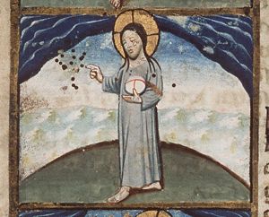 The Creation: division of the waters above and below the firmament (2nd of 7)