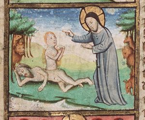 The Creation: The Creation: God forms Eve from Adam's rib (6th of 7)