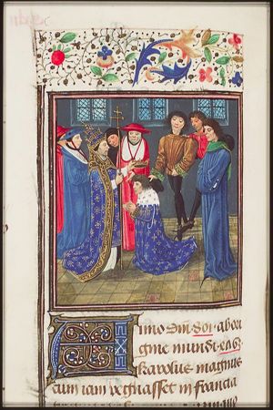 Leo III crowns Charlemagne