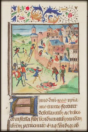 The storming of Jerusalem by the crusaders