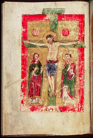 Crucifixion, with Mary and St. John