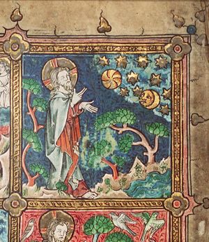 The Creation: division of the waters above and below the firmament (2nd of 6)