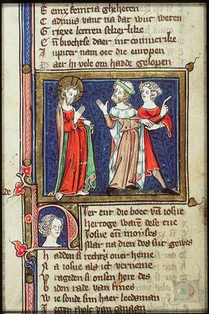 The Israelites demanding a leader to fight against the Canaanites and God appointing Judah