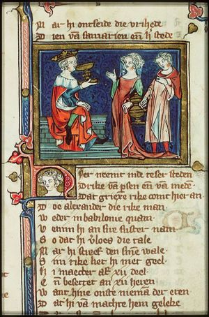 The poisoning of Alexander the Great by his sister(?)